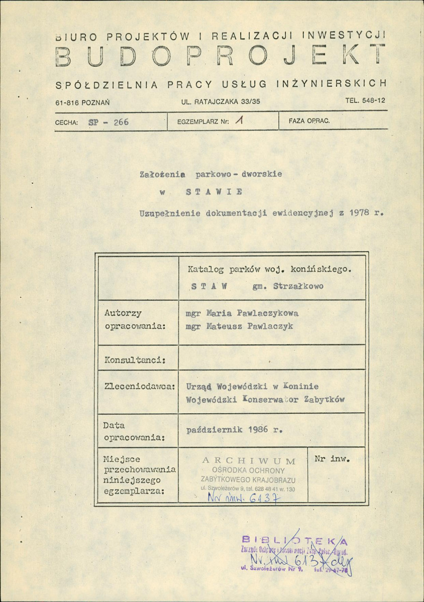 Ewidencja parkowa, skan nr 3
