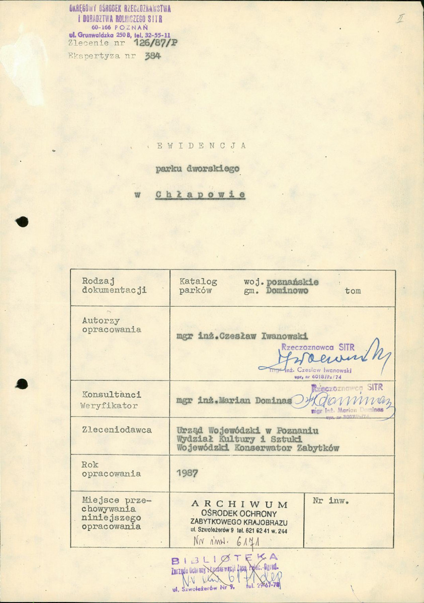 EP - Ewidencja parkowa, skan nr 4