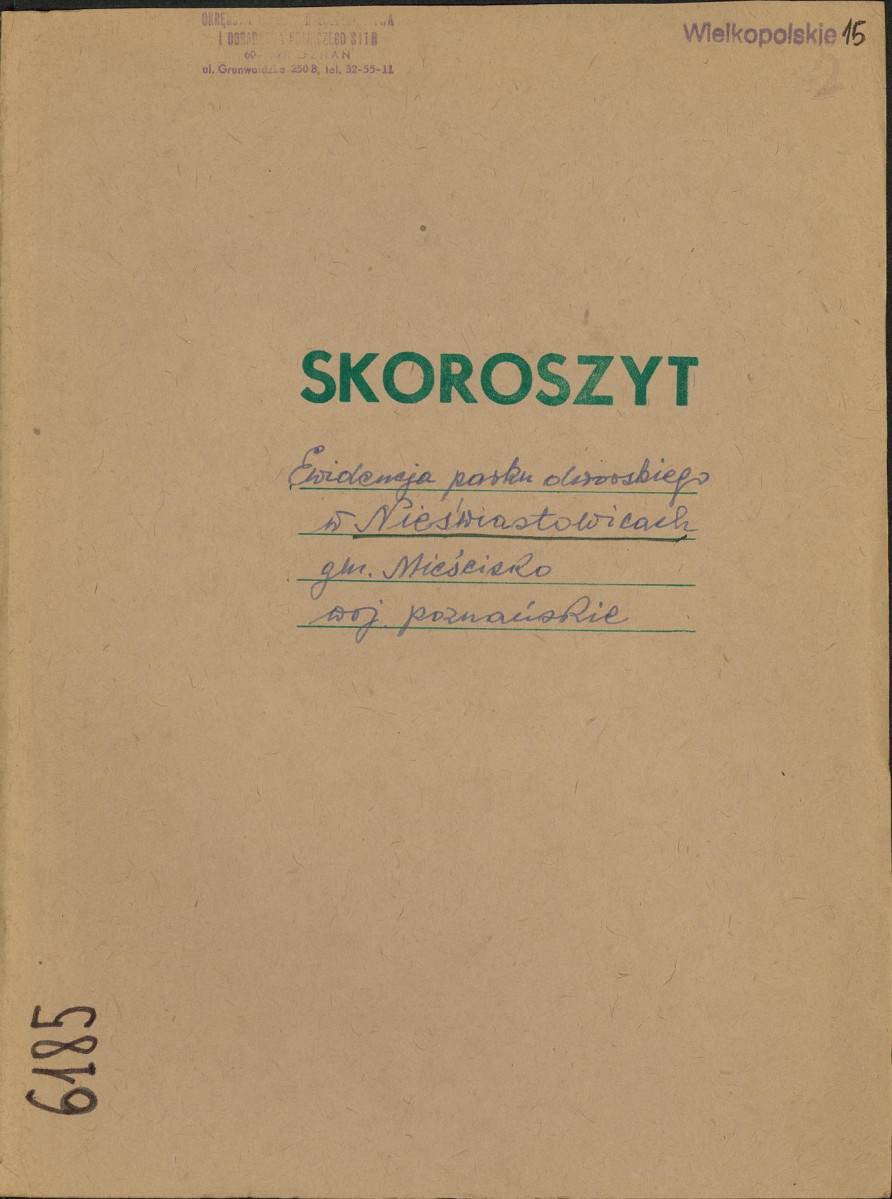 EP - Ewidencja parkowa, skan nr 1