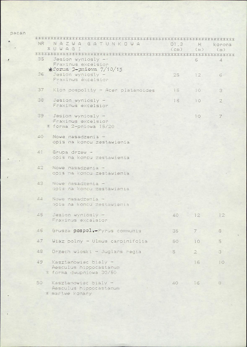 EP - Ewidencja parkowa, skan nr 16