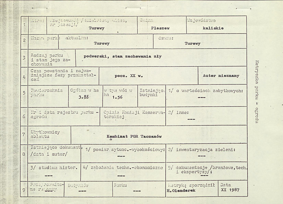 EP - Ewidencja parkowa, skan nr 5