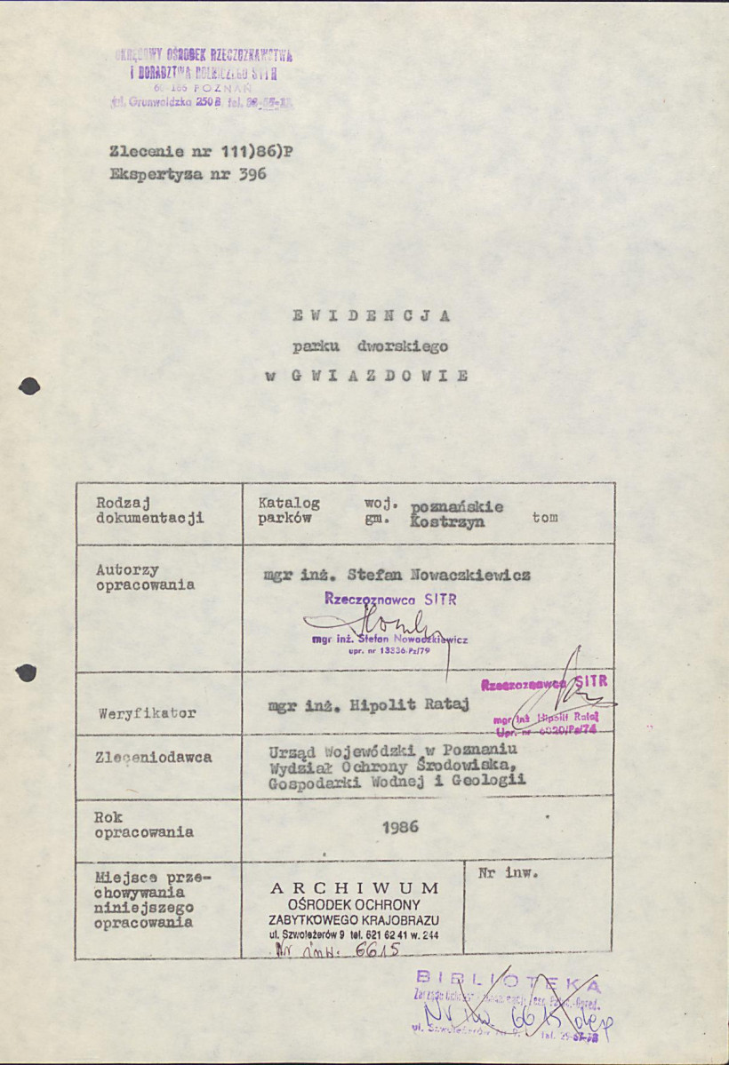 EP - Ewidencja parkowa, skan nr 5