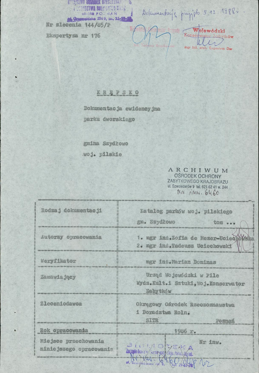EP - Ewidencja parkowa, skan nr 9