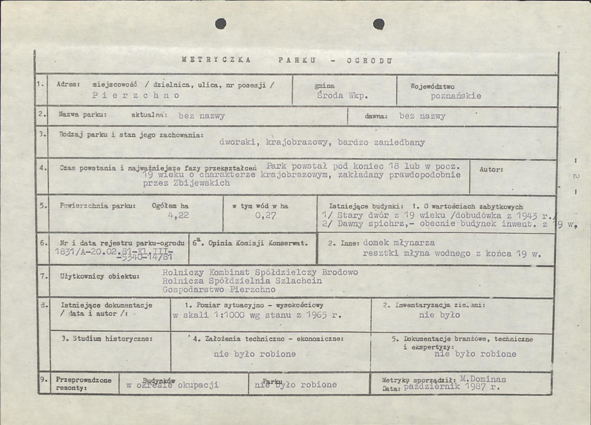 Ewidencja parkowa, skan nr 6