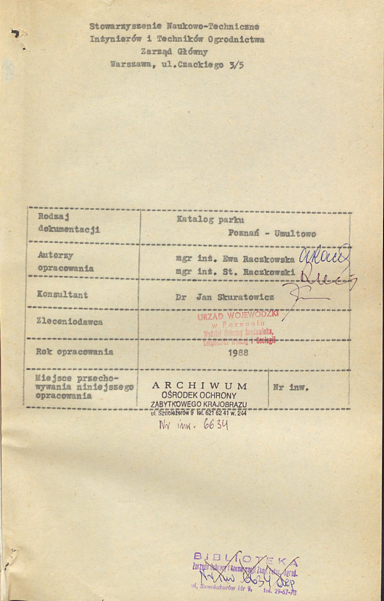EP - Ewidencja parkowa, skan nr 5