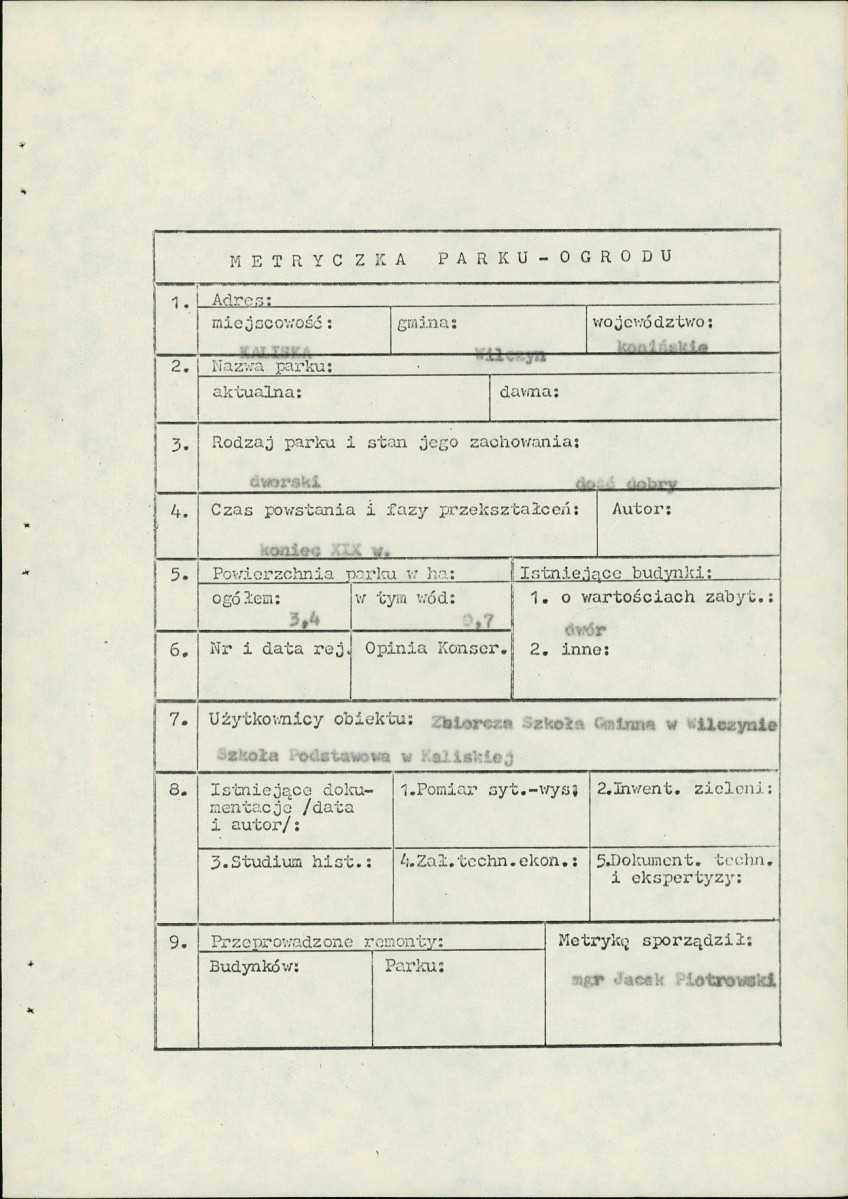 Ewidencja parkowa, skan nr 7