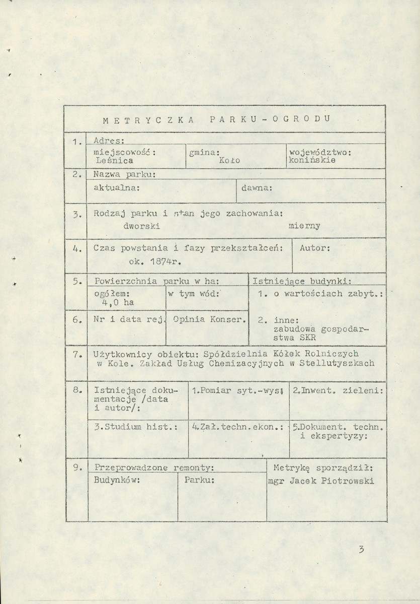 Ewidencja parkowa, skan nr 7