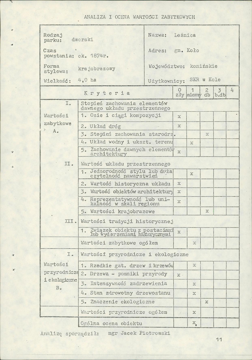 Ewidencja parkowa, skan nr 15