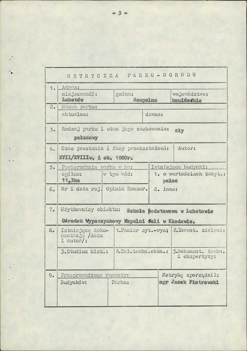 Ewidencja parkowa, skan nr 7