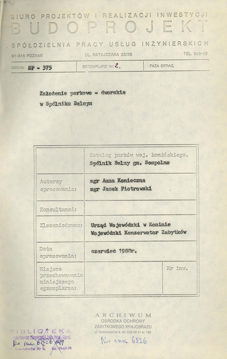 Ewidencja parkowa, skan nr 5