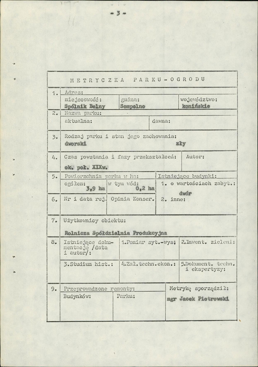 Ewidencja parkowa, skan nr 7