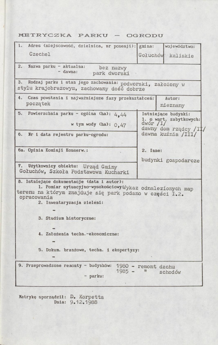 Ewidencja parkowa, skan nr 6