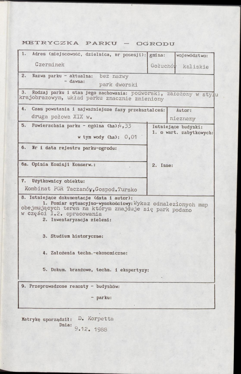 EP - Ewidencja parkowa, skan nr 6