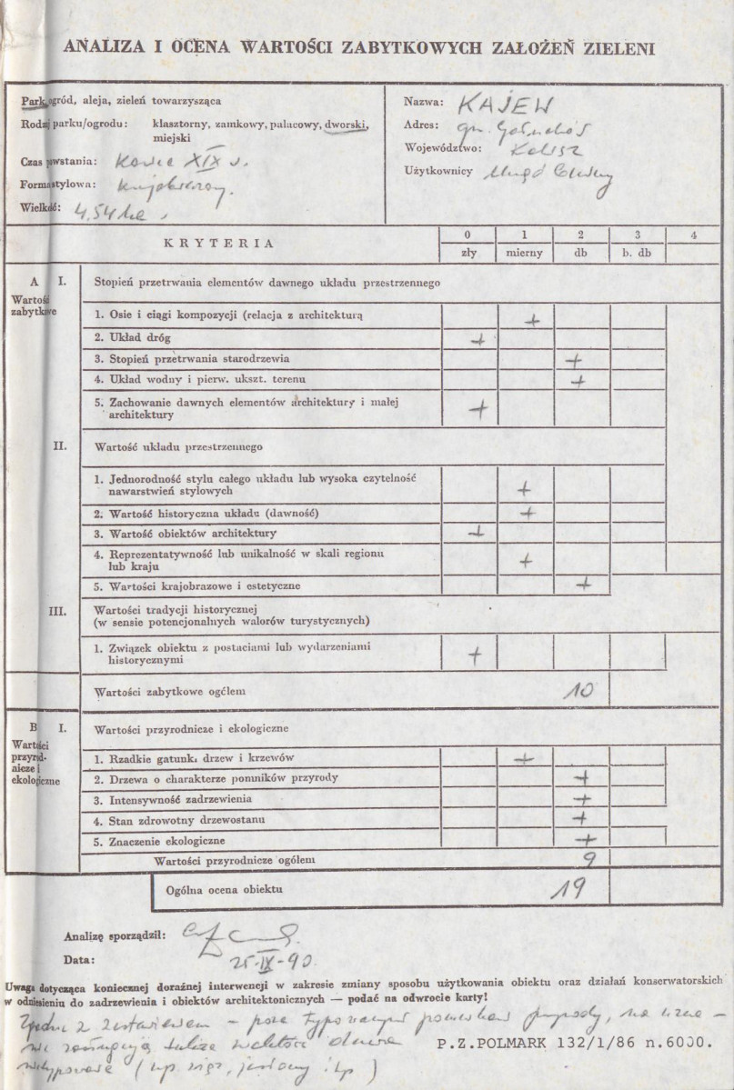 EP - Ewidencja parkowa, skan nr 3
