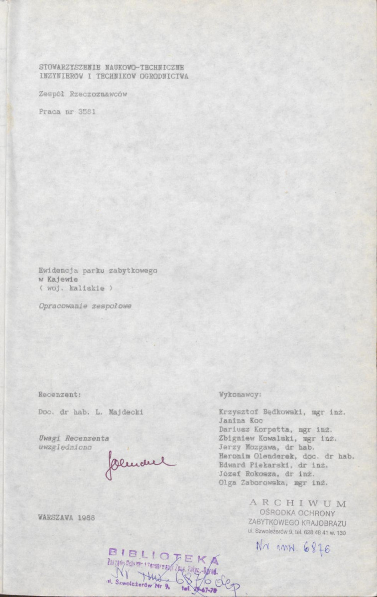 EP - Ewidencja parkowa, skan nr 4