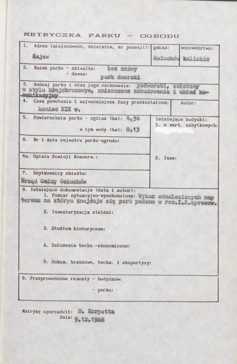 EP - Ewidencja parkowa, skan nr 6