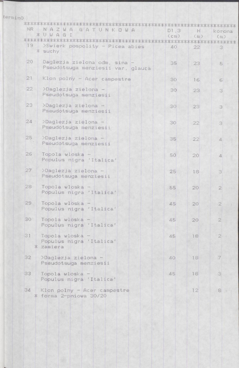 EP - Ewidencja parkowa, skan nr 19