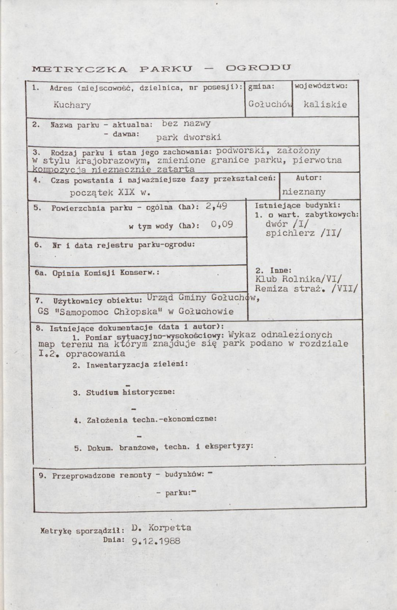 EP - Ewidencja parkowa, skan nr 6