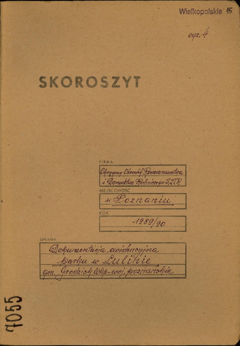 EP - Ewidencja parkowa, skan nr 1