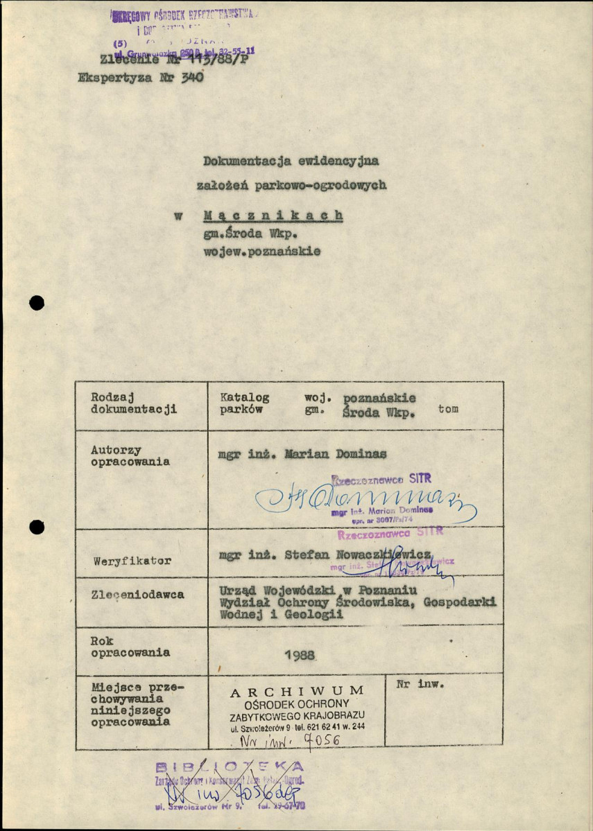 Ewidencja parkowa, skan nr 4