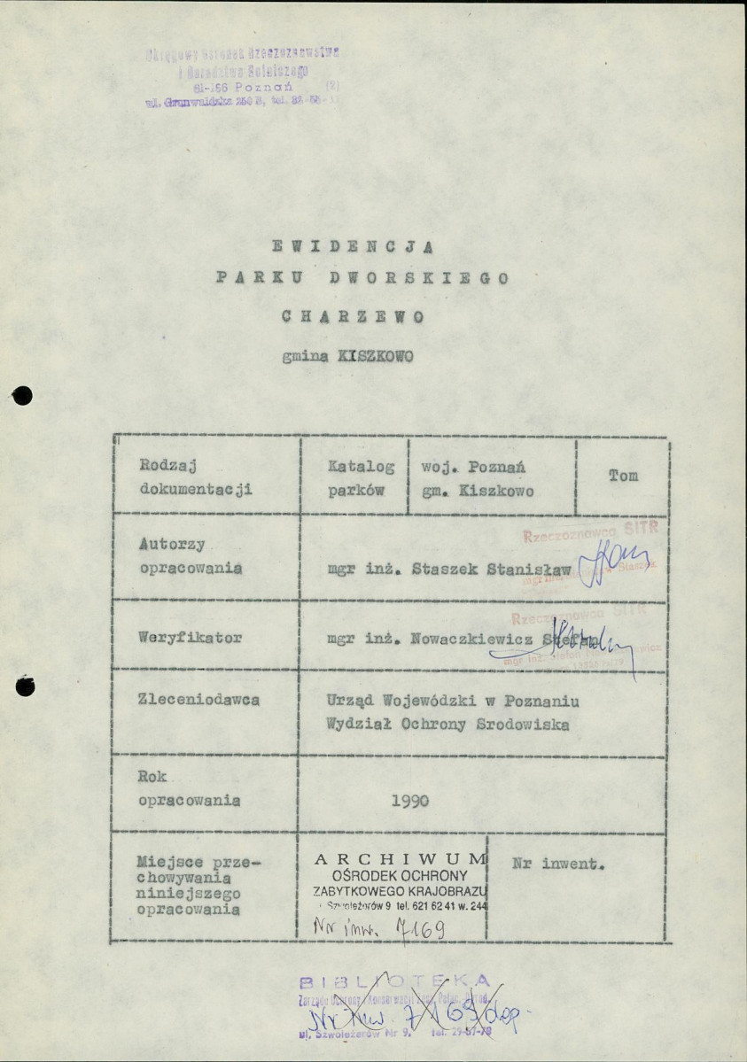 Ewidencja parkowa, skan nr 6
