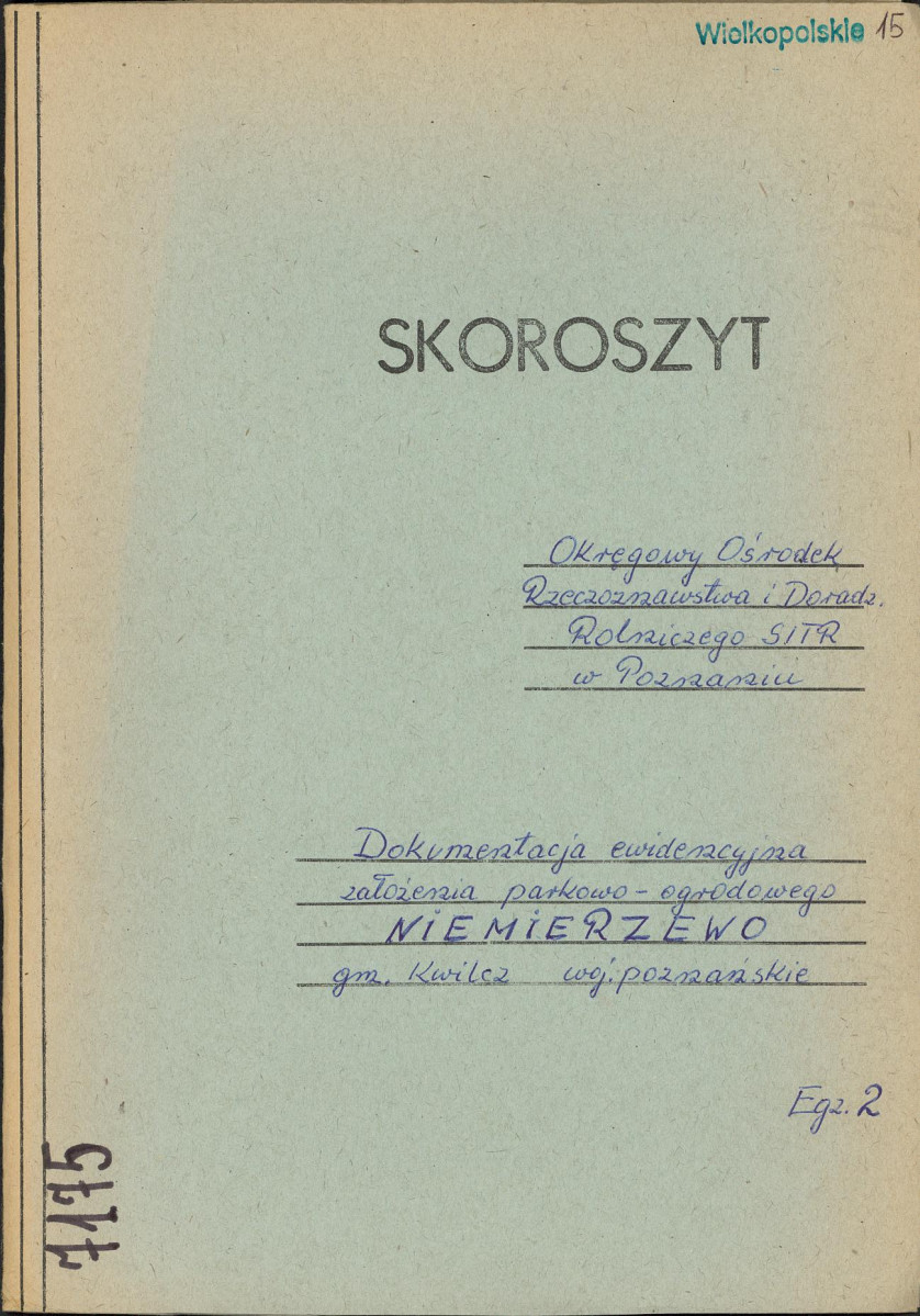EP - Ewidencja parkowa, skan nr 1