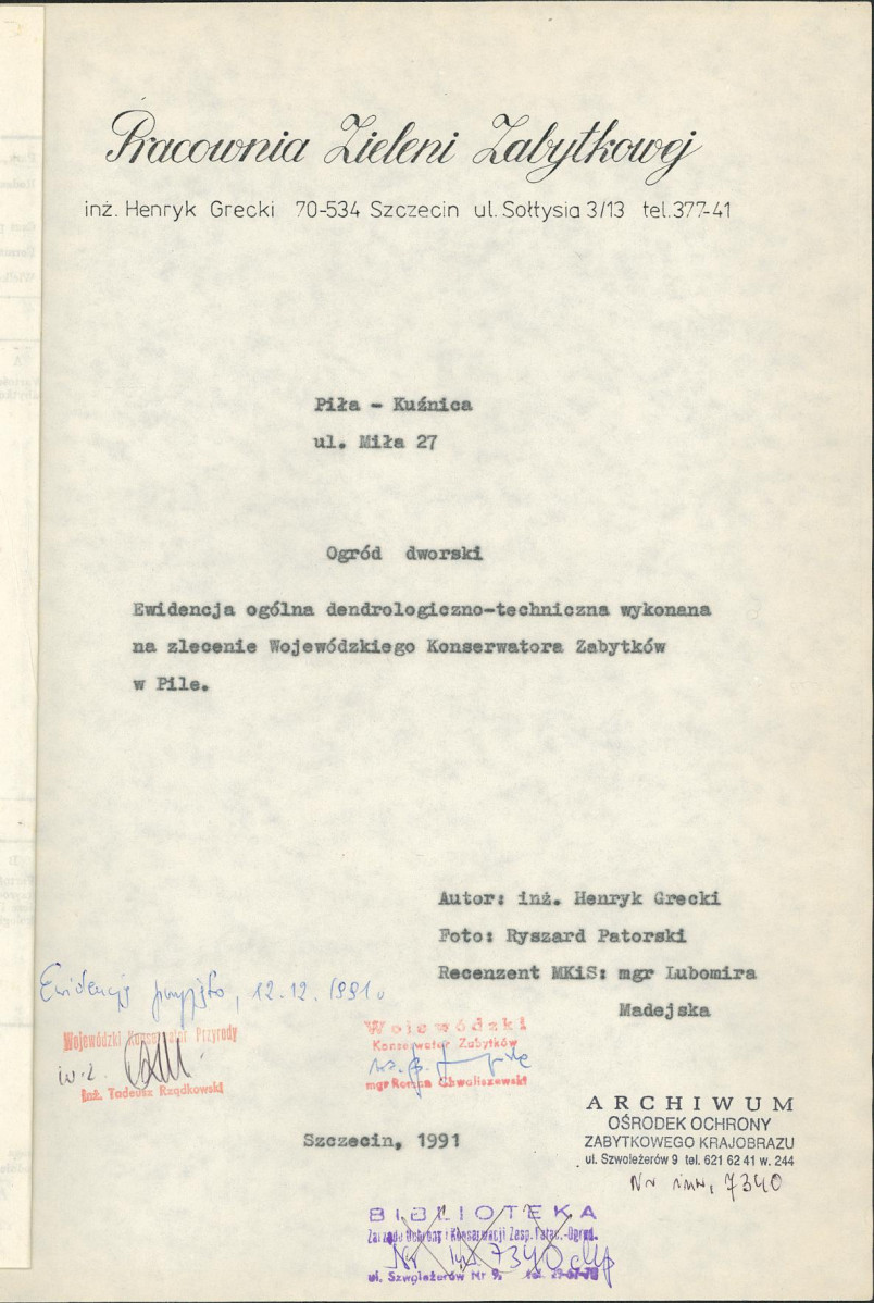 Ewidencja parkowa, skan nr 4