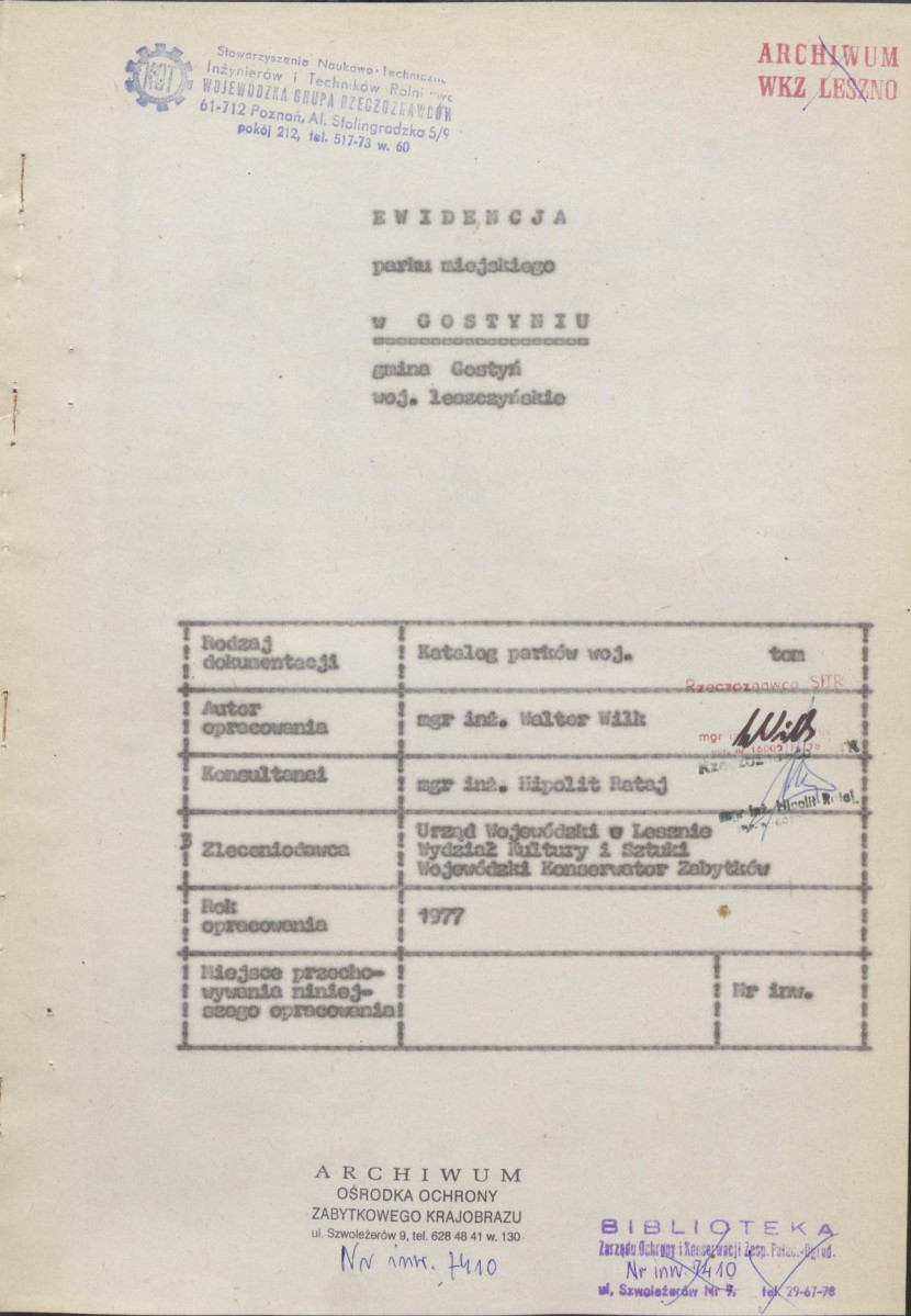 Ewidencja parkowa, skan nr 4