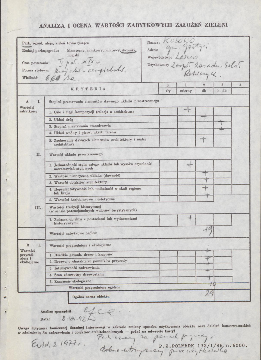 Ewidencja parkowa, skan nr 3