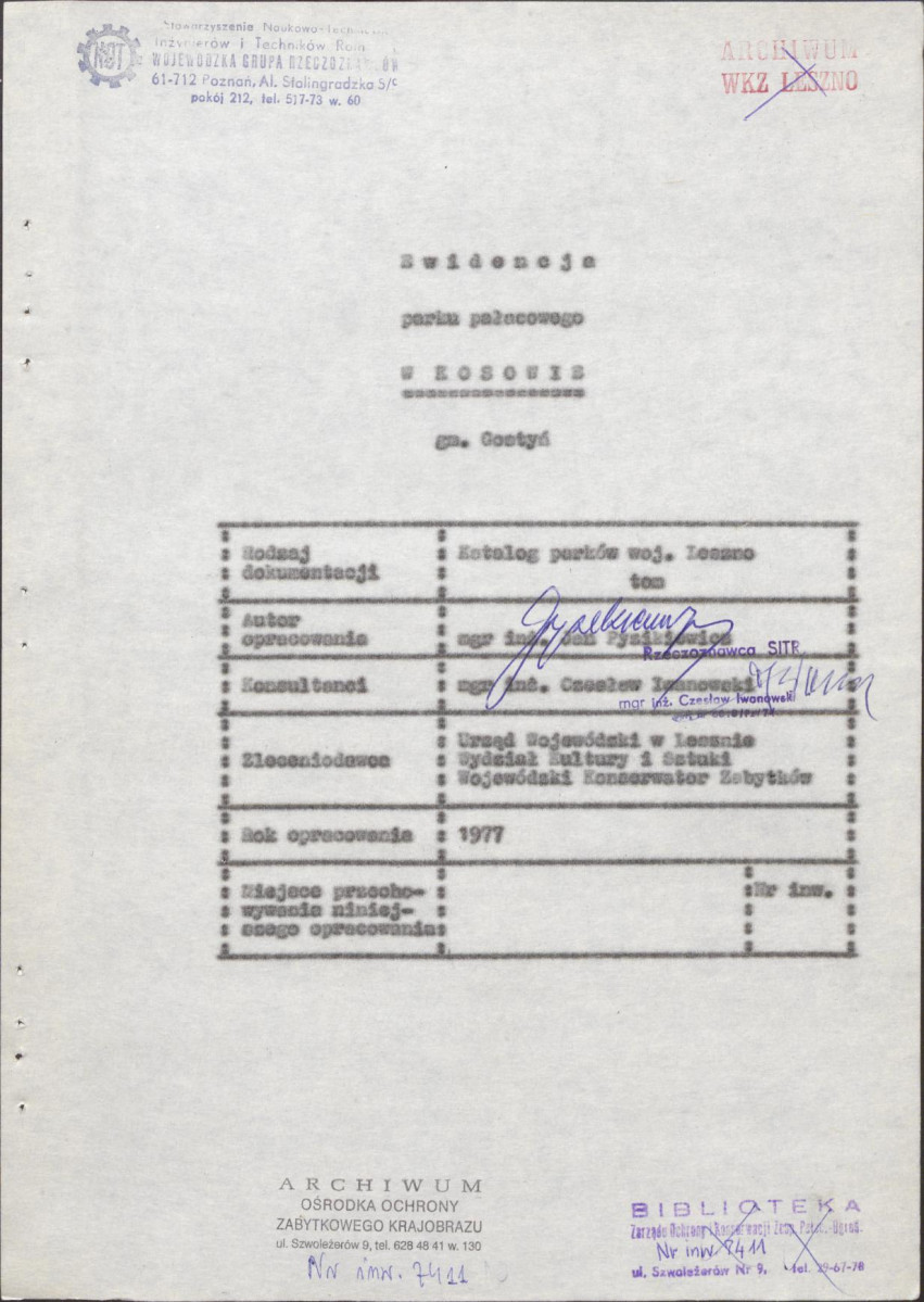 Ewidencja parkowa, skan nr 5