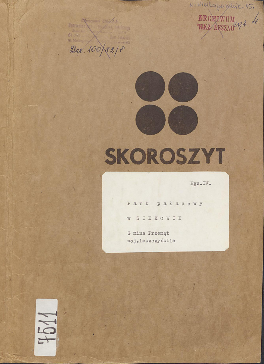 EP - Ewidencja parkowa, skan nr 1