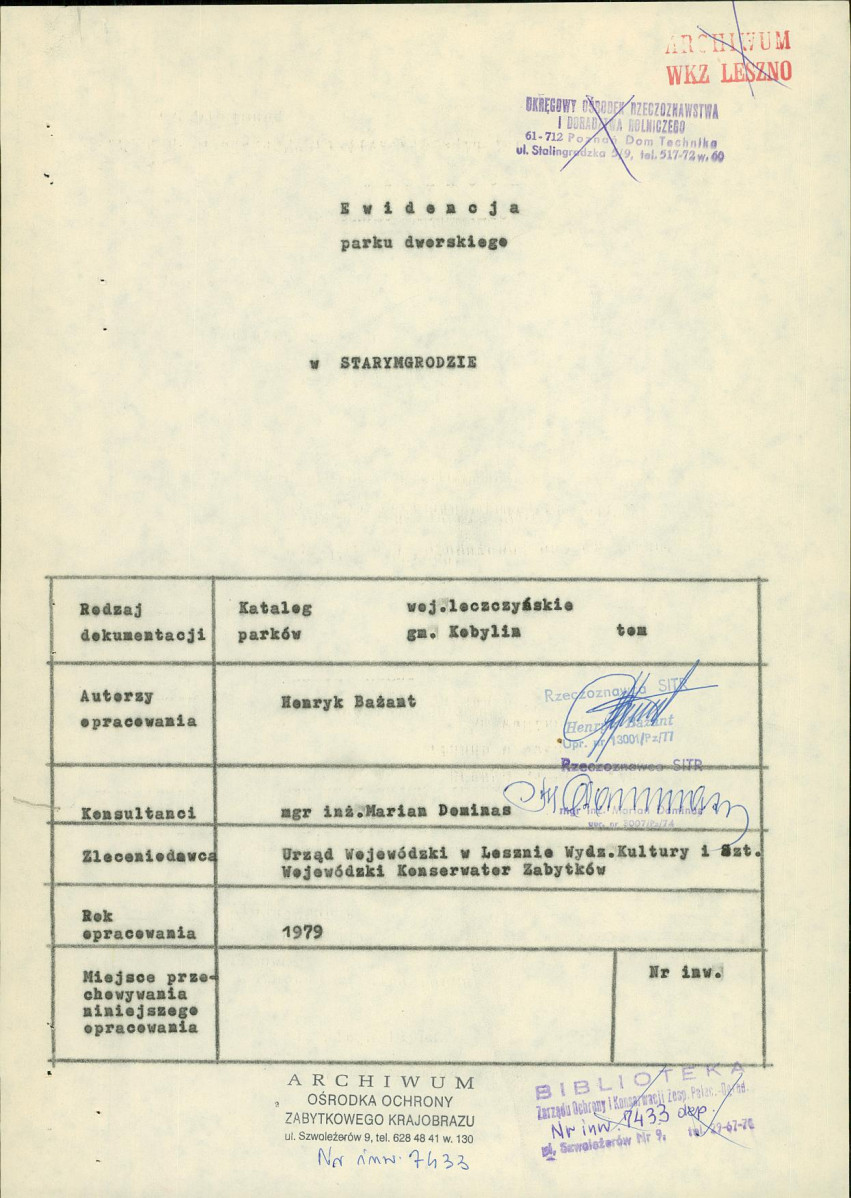 EP - Ewidencja parkowa, skan nr 4