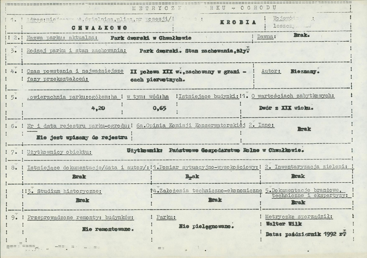 EP - Ewidencja parkowa, skan nr 5