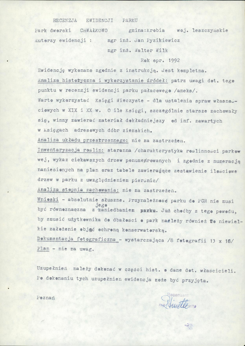 EP - Ewidencja parkowa, skan nr 27
