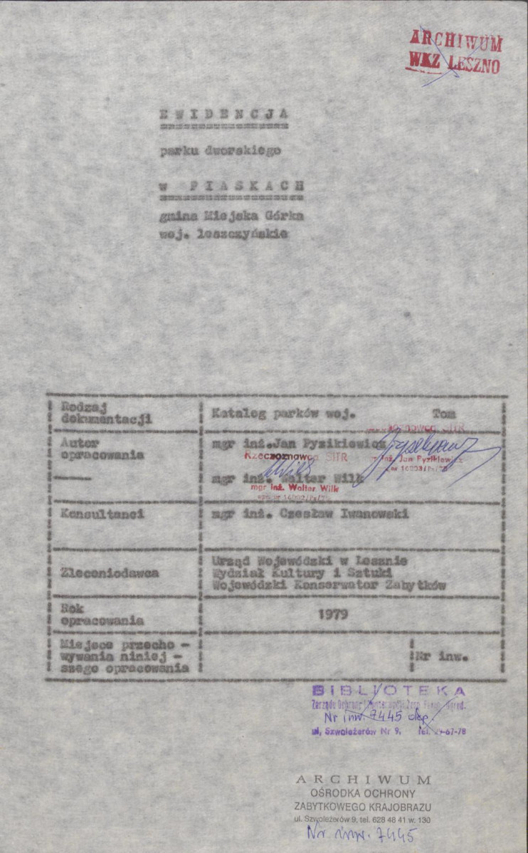 Ewidencja parkowa, skan nr 4