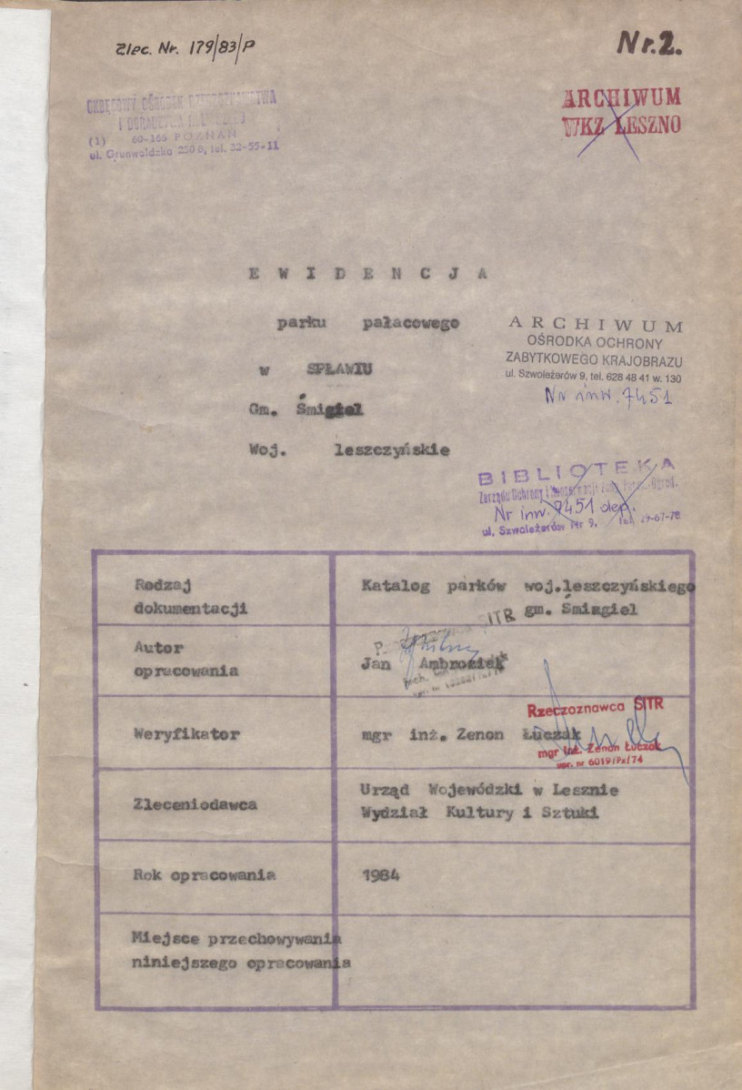 Ewidencja parkowa, skan nr 5