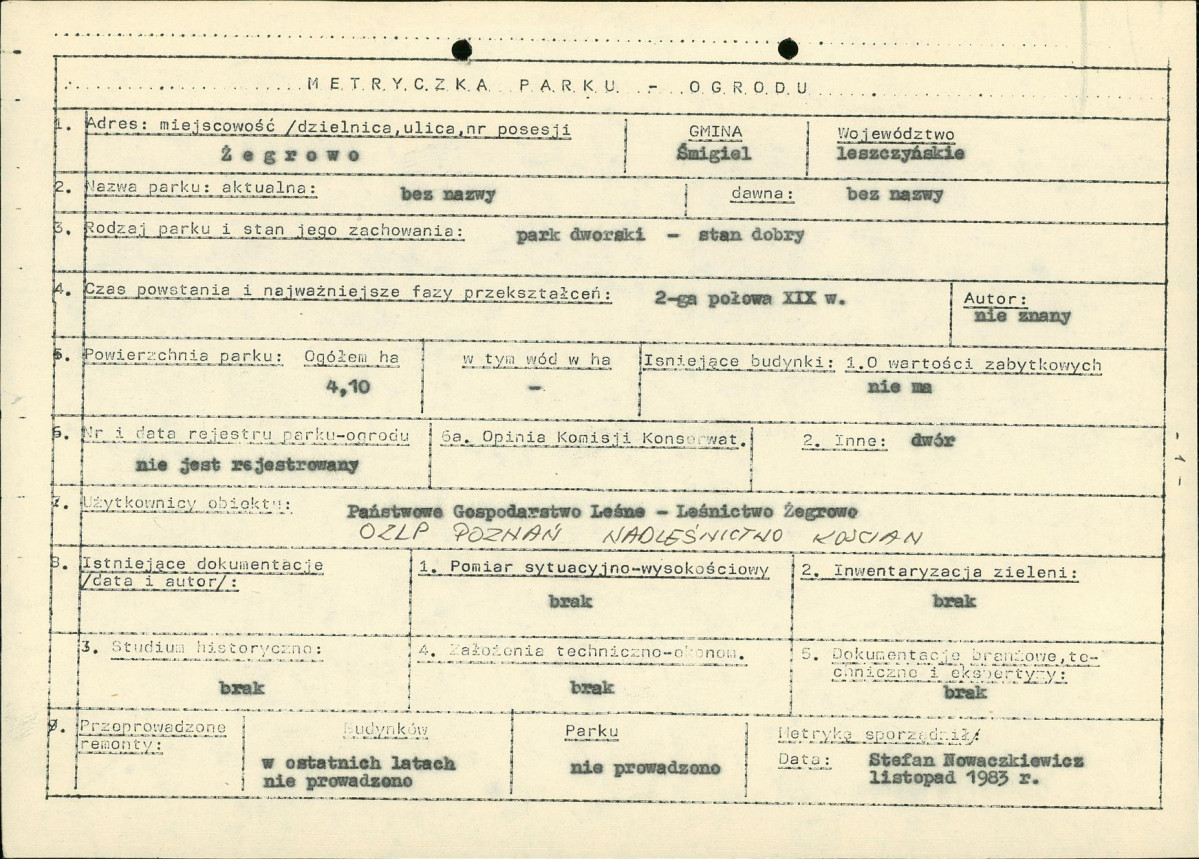 EP - Ewidencja parkowa, skan nr 6