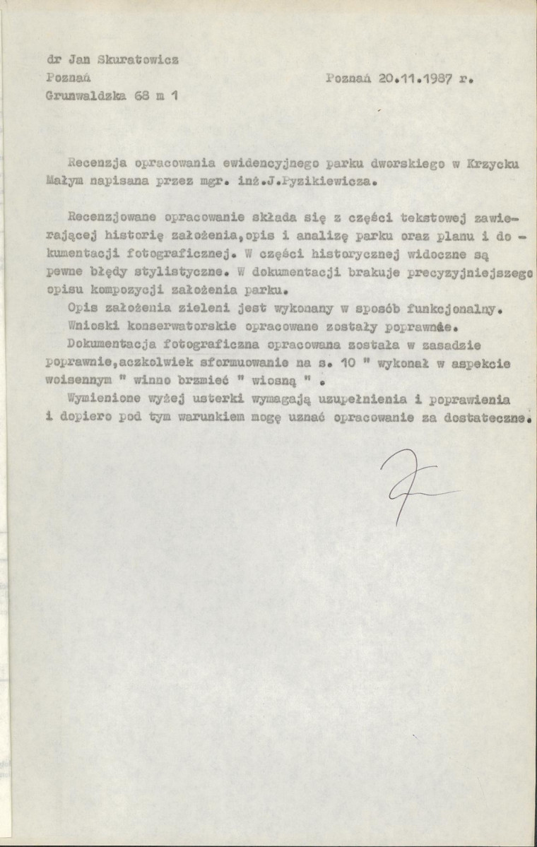 Ewidencja parkowa, skan nr 4