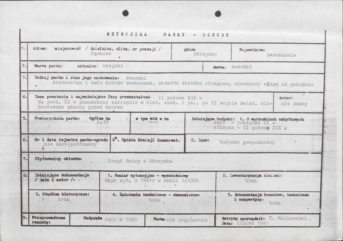 Ewidencja parkowa, skan nr 7