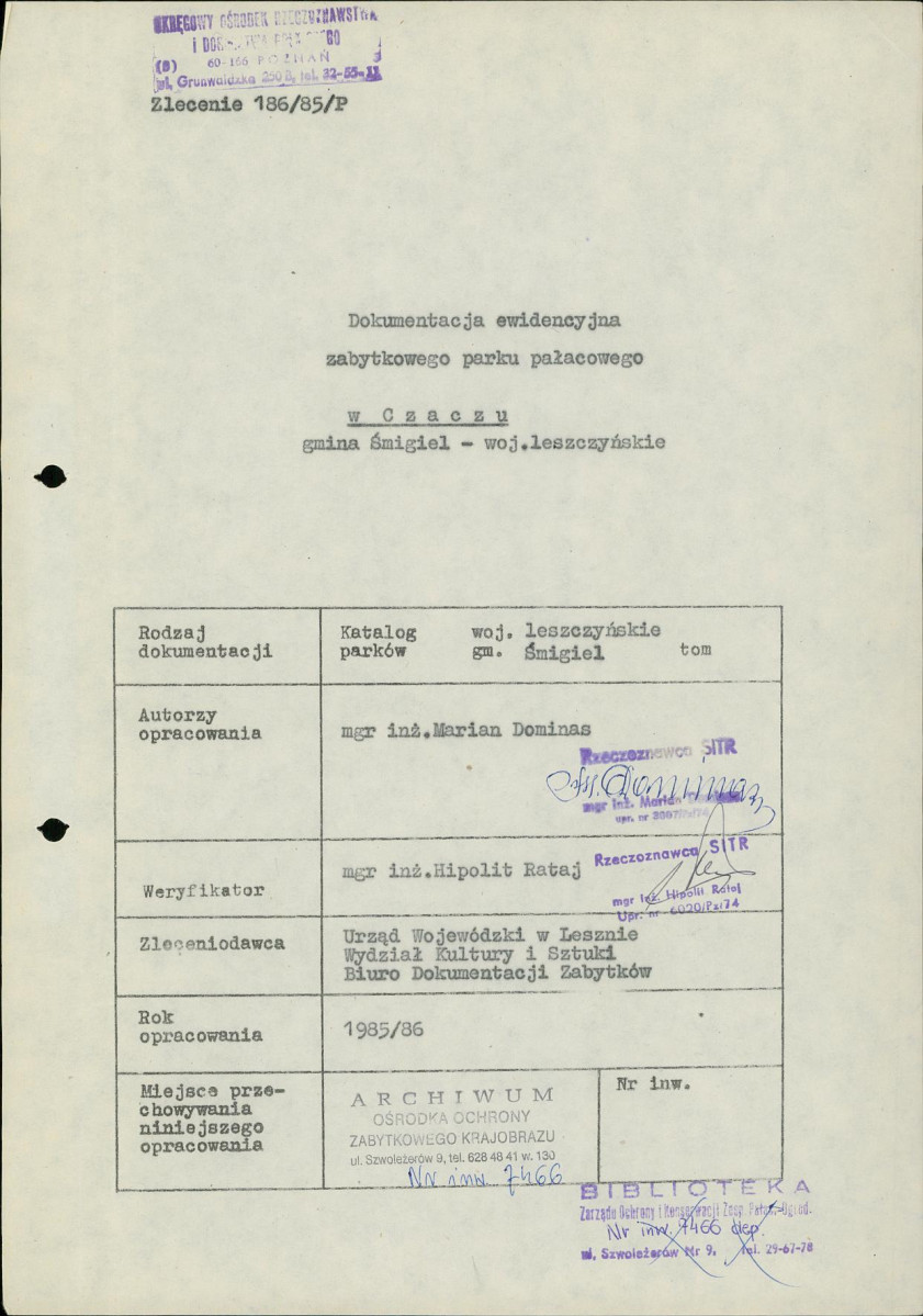 EP - Ewidencja parkowa, skan nr 4