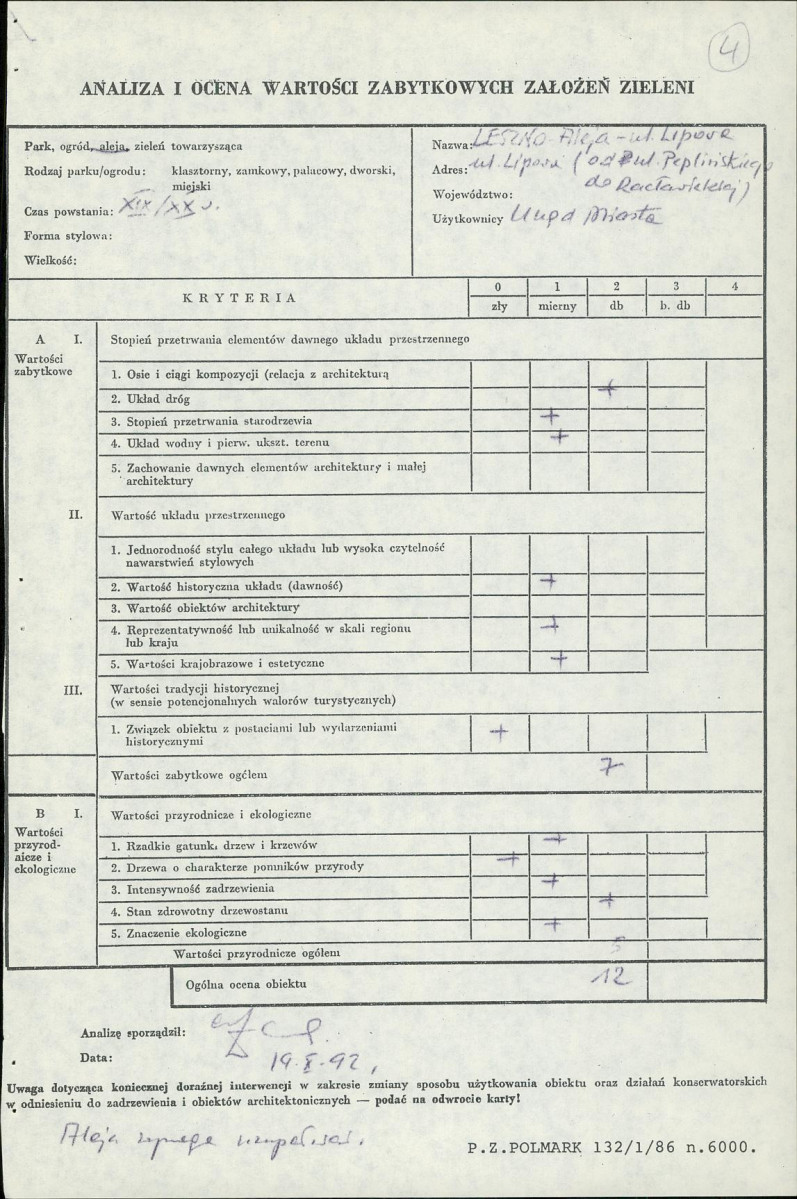 Ewidencja parkowa, skan nr 2