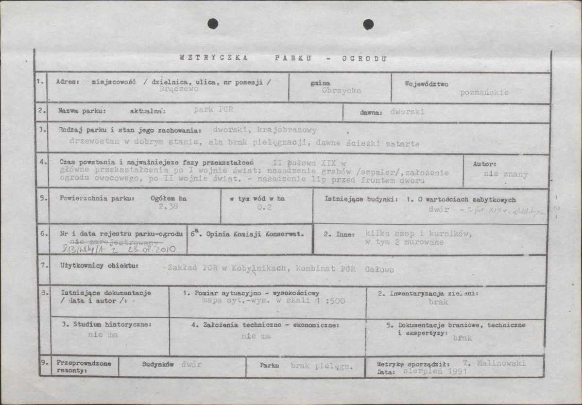 Ewidencja parkowa, skan nr 7