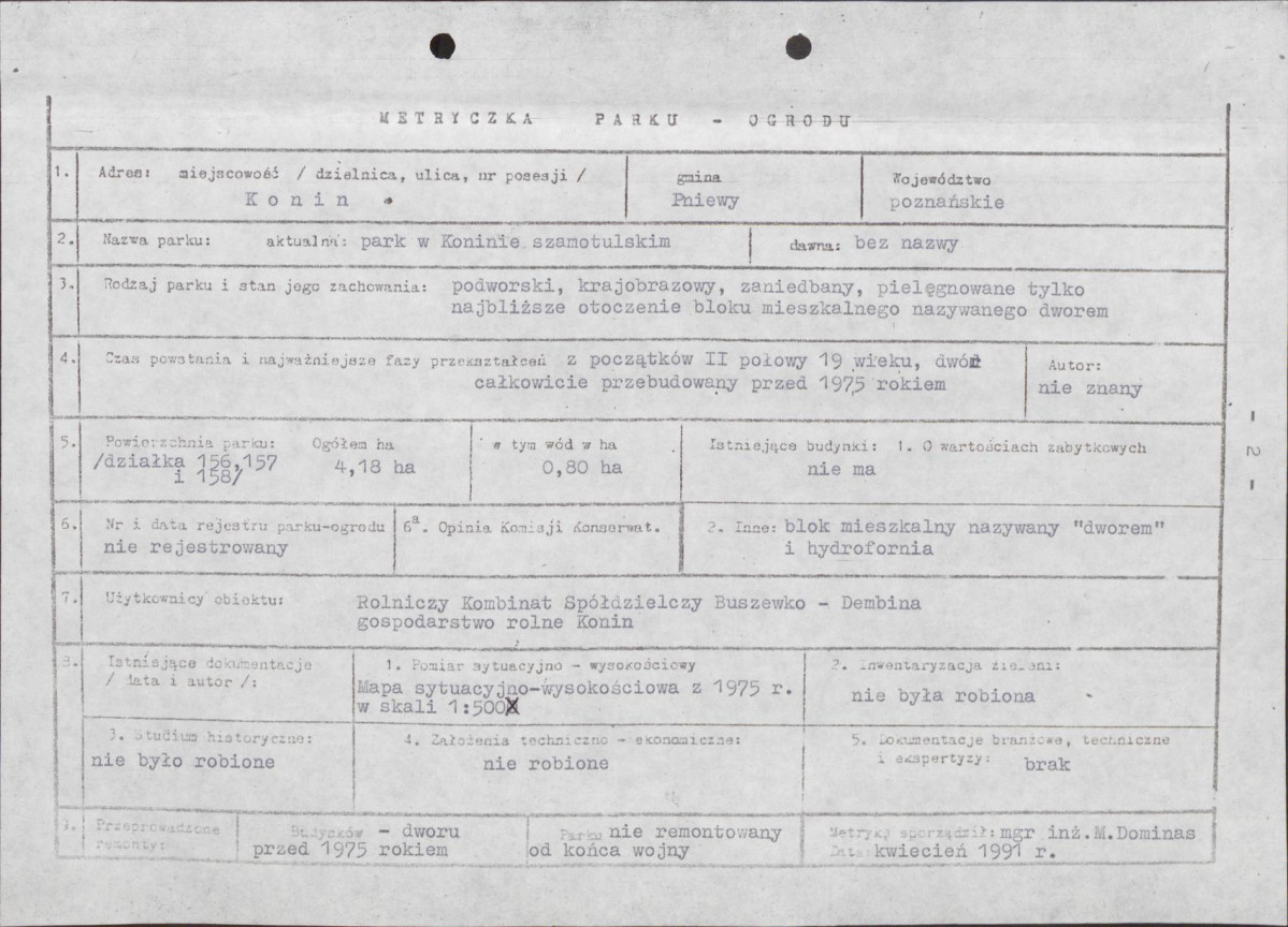 Ewidencja parkowa, skan nr 6