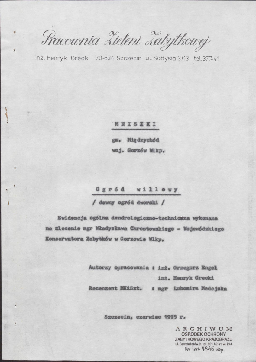 Ewidencja parkowa, skan nr 3