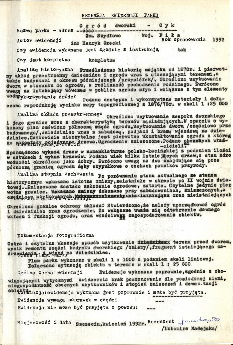 EP - Ewidencja parkowa, skan nr 4