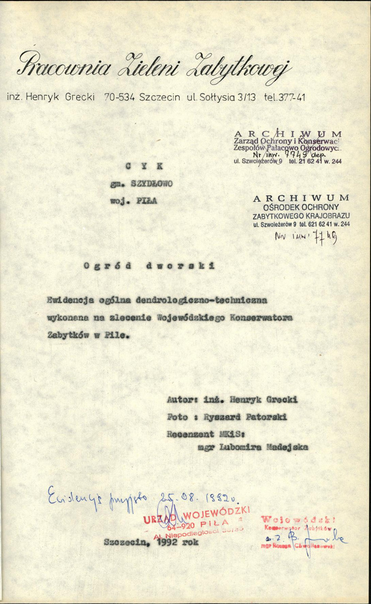 EP - Ewidencja parkowa, skan nr 5