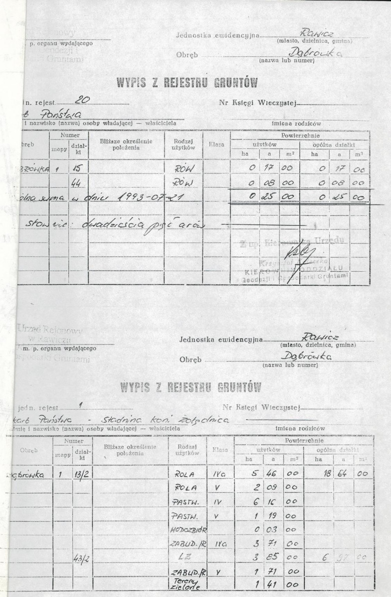 Ewidencja parkowa, skan nr 12