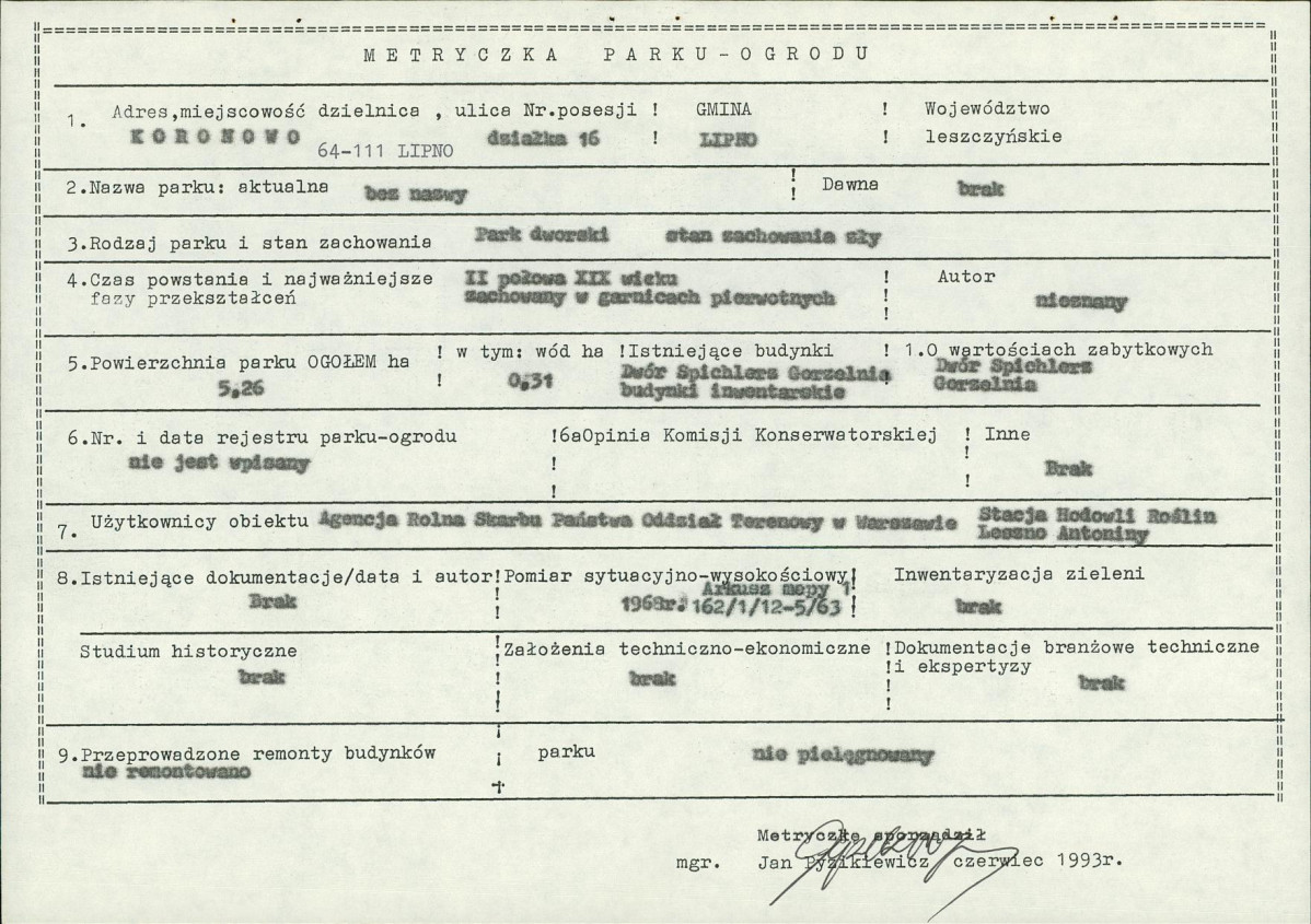 Ewidencja parkowa, skan nr 6