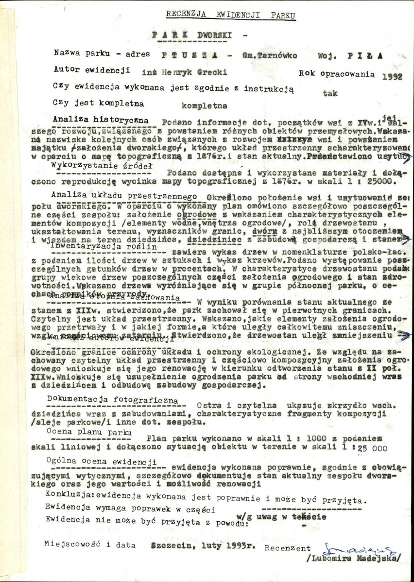 Ewidencja parkowa, skan nr 32