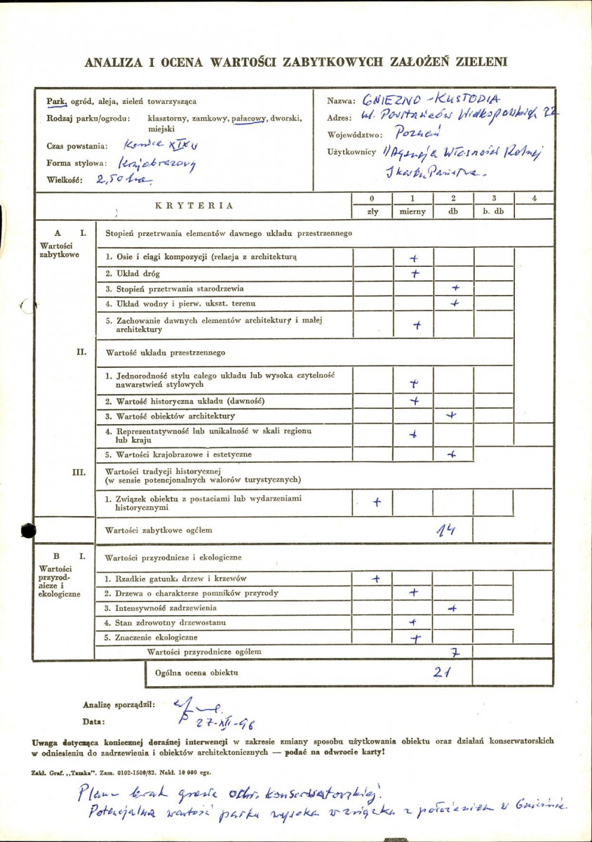 Ewidencja parkowa, skan nr 3